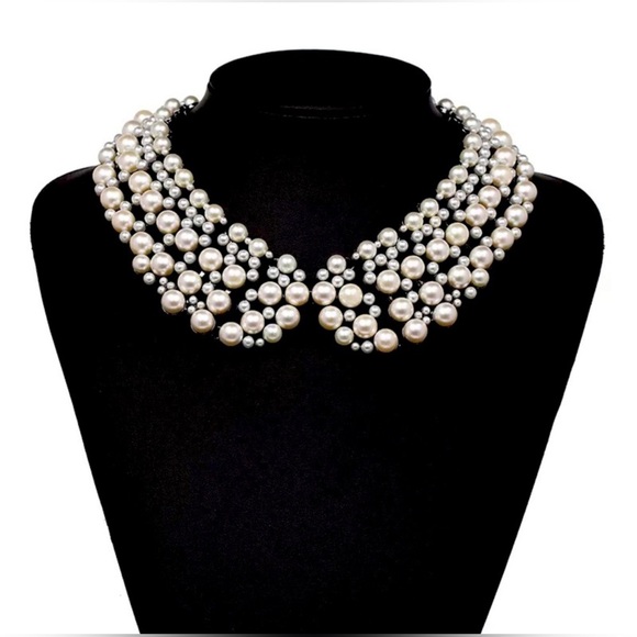Zara Jewelry Zara Pearl Collar Statement Necklace Poshmark